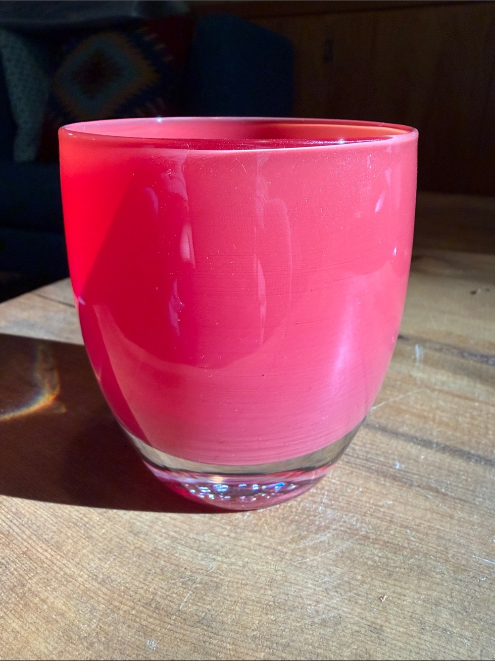Glassybaby Bright Red Glass Votive